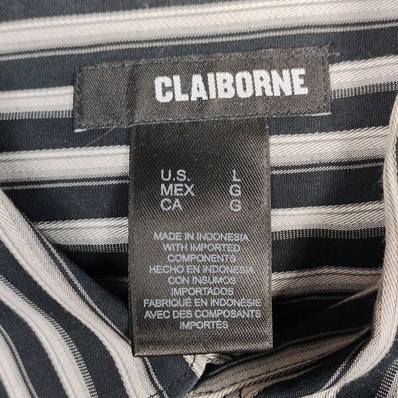 Claiborne men's long sleeve button down shirt size large - Picture 2 of 12